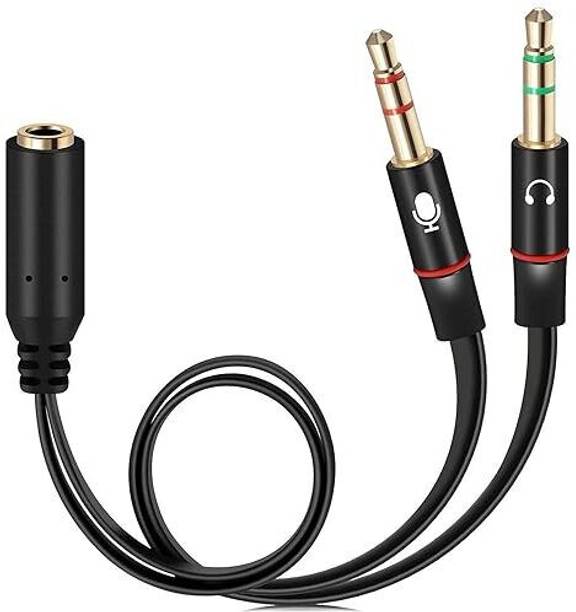 WiredCom AUX Cable 0.3 m Mic Audio Y Splitter Cable