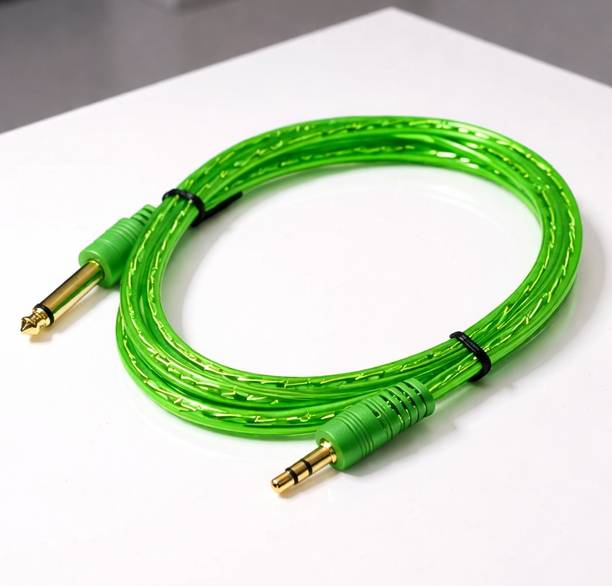 CAPLIC AUX Cable 1 m Braiding 3.5mm to 6.35mm Audio Cable