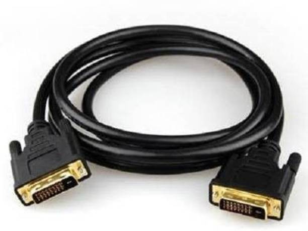 SANNO WORLD DVI Cable 1.5 m 1.5 m or 4.9 foot (24+1) gold plated Dual Link DVI to DVI Cable, Digital Video Cable Compatible with computer, PC, Laptop Black