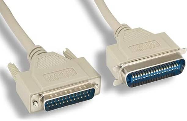 RuhZa DVI Cable 1.5 m NA Parallel Printer Cable LPT Parallel Printer IEEE-1284, RS-232