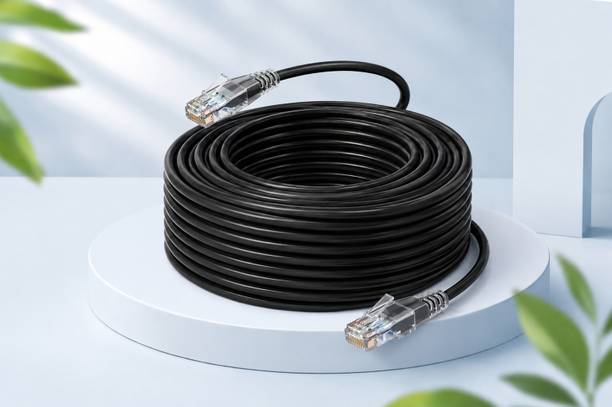 Clicknet Ethernet Cable 15 m PVC Outdoor CAT6 Ethernet Cable RJ45 – High-Speed Gigabit LAN Network Cable, Weatherproof & UV Resistant