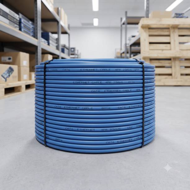 Aniket IT Solutions Ethernet Cable 1.5 m CAT6/Cat 6 Ethernet Cable Network Cable Internet Cable RJ45 LAN Wire High Speed Patch Cable Computer Cord