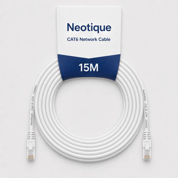 neotique Ethernet Cable 5 m HDPE High Speed CAT6/Cat 6 Ethernet Cable Network Cable Internet Cable RJ45 LAN Wire High Speed Patch Cable Computer Cord