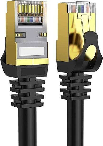 Fedus Ethernet Cable 50 m Cat8 Ethernet Cable,Braided Lan Cable Heavy Duty 5G Ready 40Gbps High-Speed Double Shielded Internet Cable2000Mhz Network Cable Cord For Router Pc Laptop Gaming Modem Ps4 Xbox