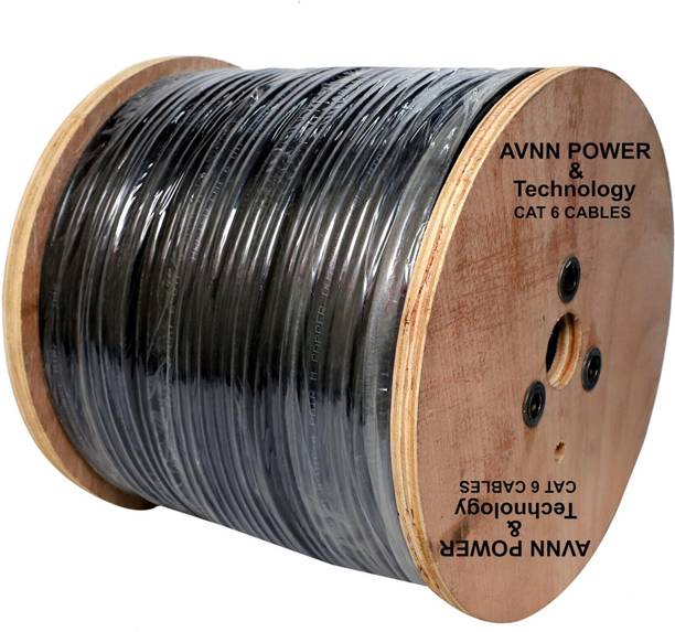 AVNN POWER & TECHNOLOGY Ethernet Cable 305 m Cat 6 Copper High Speed 550Mhz 10 Gigabit Speed Cable, Network Cable Cord Gigabit Category 8 Wires