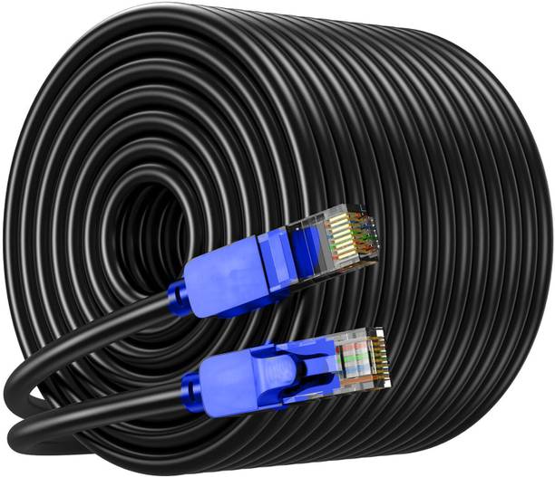 Sadow Ethernet Cable 50 m Outdoor Cat6e+ Cable Weatherproof/UV Resistant 10000mbps Ethernet Cable