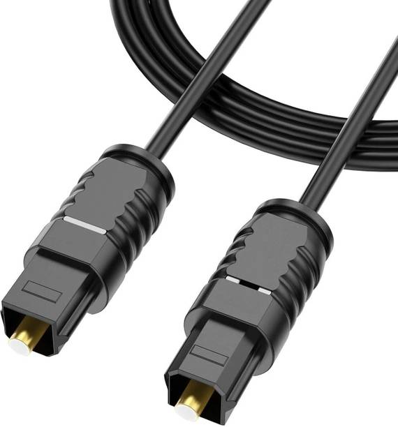 BKC Fiber Optical Cable 1.5 m Digital Fiber Optical Audio Dolby Cable with 8 Channel Audio support, Gold Plated Connectors