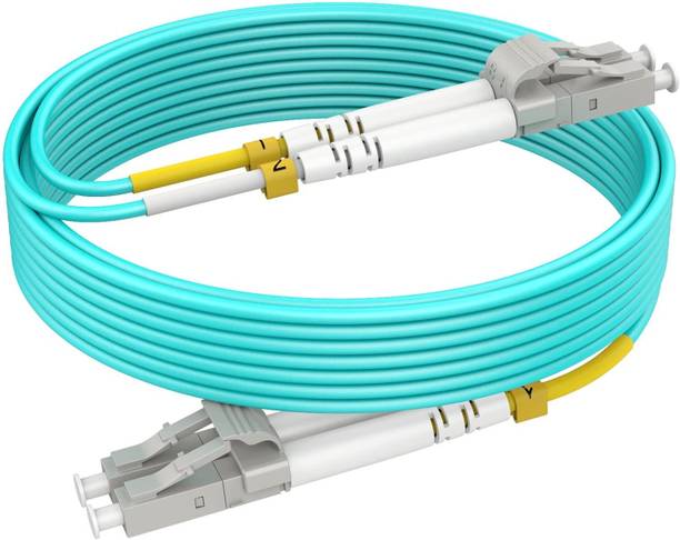 PremiumAV Fiber Optical Cable 3 m LC to LC OM3 - 50/125 Fiber Patch Cable 3M/10ft-