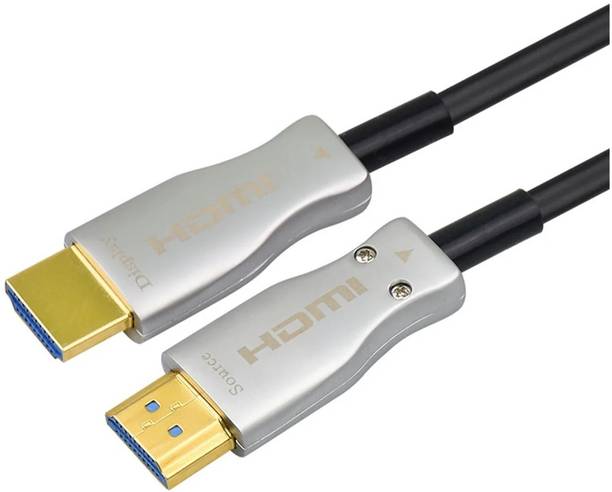 HANUTECH Fiber Optical Cable 30 m 0m Fiber Optic HDMI Cable with 4K@30Hz/1080p@60Hz HD Video 3D ARC HDCP CEC High Speed Supported (98 Feet, Black)