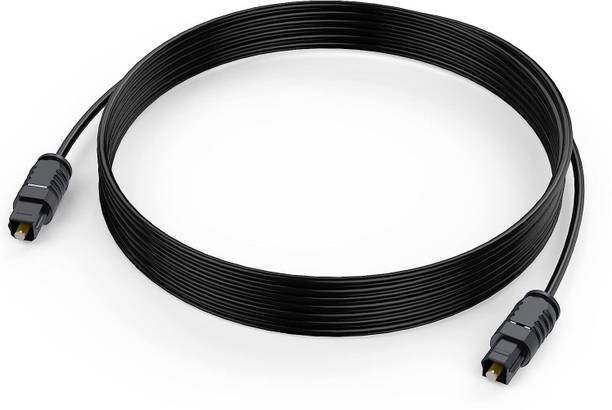 Emk Fiber Optical Cable 3 m Optical Audio Cable,Fiber Optic Cable Ultra-Thin Cord,Spdif Toslink Optical Cable Compatible With Tv Sound Bar Home Theater Ps4 Xbox Samsung Vizio Bose 3 METER