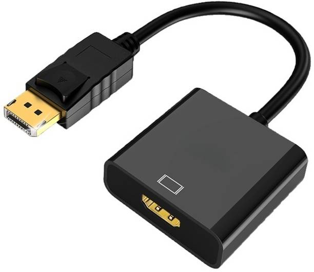 VOOCME HDMI Adapter 2 A 0.1 m NA Display Port to HDMI Adapter,1080p Display Port DP to HDMI Cable