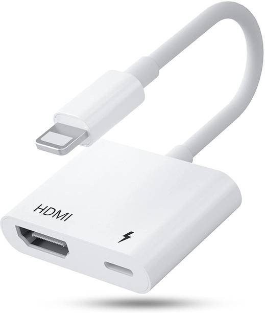 1Goal HDMI Adapter 0.2 m Lighting to HDMI Digital AV Adapter, 1080P Digital AV Adapter for iPhone, HD Video HDMI Sync Screen Converter Compatibility with iPhone13/12/11/X/8/iPad to TV/Projector/Monitor