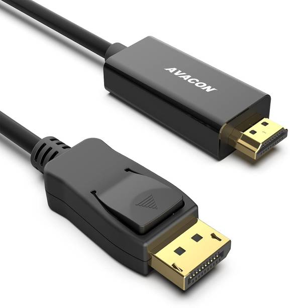1Goal HDMI Adapter 1 m DP(DisplayPort) to HDMI Adapter, Display Port Male to HDMI Male Gold-Plated Cord 6 feet Black Cable