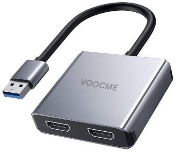 VOOCME HDMI Adapter 2 A 0.4 m NA USB 3.0 to Dual HDMI Adapter001