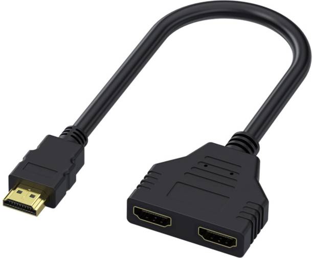 ULTRABYTES HDMI Adapter 0.3 m HDMI Male to Dual HDMI Female 1 to 2 Way HDMI Splitter Adapter Cable