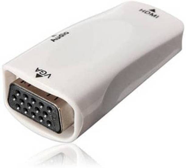 DooBuy HD 1080P HDMI Female to VGA Female Converter Adapter Dongle with 3.5mm Audio for Laptop PC Xbox STB Blu-ray DVD HDMI Connector