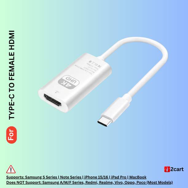i2cart HDMI Adapter 0.3 m Aluminium Foil USB Type-C to Female HDMI - 117