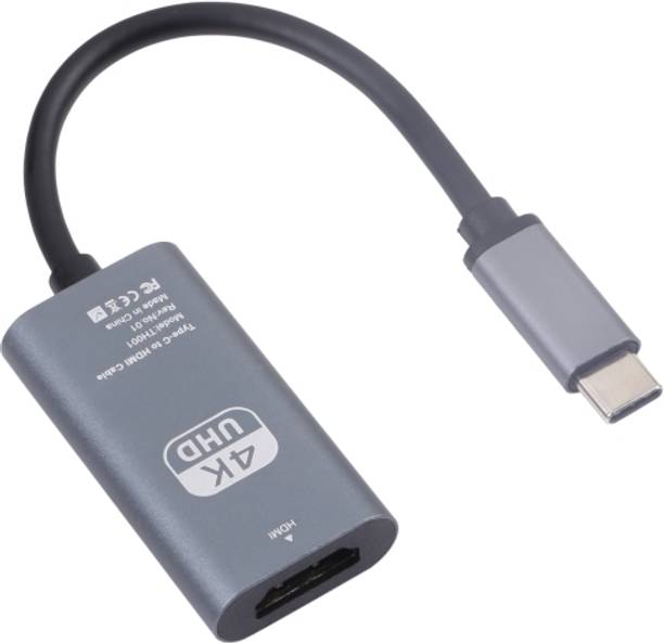 RuhZa HDMI Cable 2 A 0.15 m NA USB C to HDMI Adapter, Type c to HDMI 4K Adapter (Thunderbolt 3 Compatible) with Video Audio