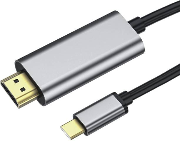 RuhZa USB C to HDMI Cable. 4K2K@30Hz HDMI Adapter Compatible 1080P HDTV, MakBook Pro, Surface Book 2, Galaxxy, Pi-xel 2/2XL, Pielbook, Delll and More Laptop Accessory