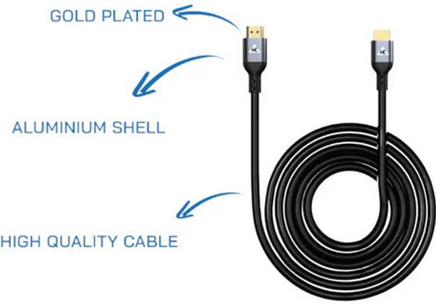 WE HDMI Cable 0.5 A 5 m Triple Shielding (Al-Mylar Foil + Braid) Flawless High Speed 2.0 4K 60Hz