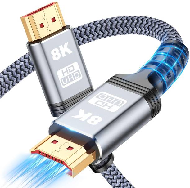 Zorbes HDMI Cable 2 m 8K HDMI Cable 2.1 Ultra High Speed HDMI for TV Gaming