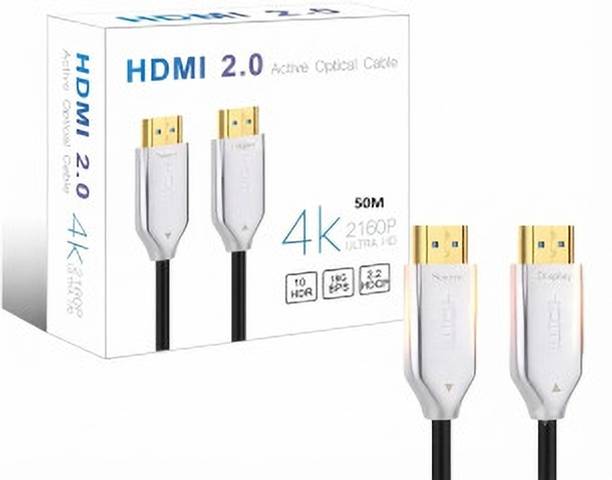 NAPRIO HDMI Cable 0.5 A 10 m Aluminum Foil + Braided Shield AOC-FIBER-HDMI-CABLE-10M