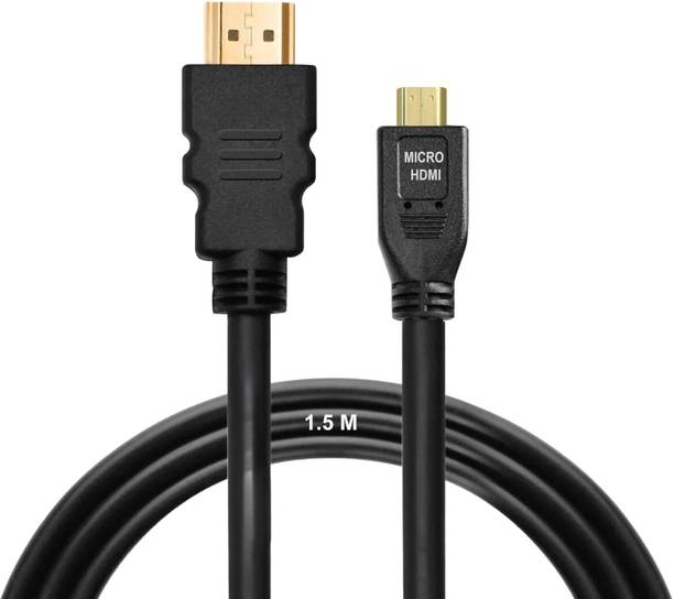 Sancy HDMI Cable 1.5 m Micro HDMI Cable to HDMI Cable, 4K 60Hz, 1.5 Meter 5 feet Adapter Ethernet