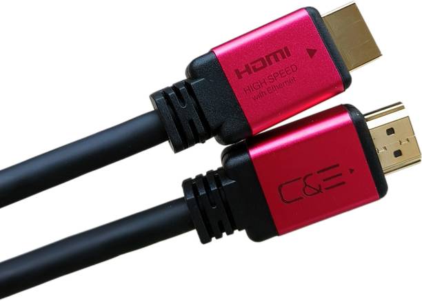 C&E HDMI Cable 4.57 m 15 ft Ultra HDMI cable – 4K HDMI cord (HDMI to HDMI cable @60Hz High Speed with Ethernet 2.0 RED