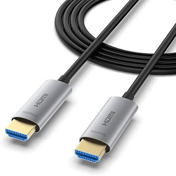 atdaraz HDMI Cable 50 m Fiber Optic HDMI Cable, 4K Optical HDMI Cable Supports 4K@60Hz, 4:4:4/4:2:2/4:2:0, HDR, Dolby Vision, HDCP2.2, ARC, 3D, High Speed 18Gbps, Slim and Flexible Fiber