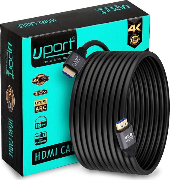 यूपोर्ट 4K UHD HDMI Cable High Speed 18Gbps HDMI 2.0 Cord Supports 4K@60Hz 2160p, 1080p, Ethernet, Ultra HD, 3D, Audio Return(ARC) HDMI Cable
