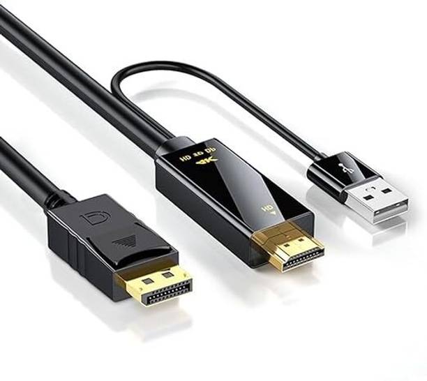WiredCom HDMI Cable 1 m 1M HDMI to DisplayPort Cable