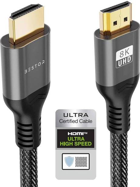 Bestor HDMI Cable 3 m Gaming TV-out Cable 3 meter/8K hdmi cable(male to male ) - Ultra HDMI 2.1– Speed 48Gbps- 8K (7680x4320) 60hz - HDCP 2.2, HDR 10 and Dolby Vision, 4:4:4, HDMI 2.1 Cable for 4K UHD TV, Blue-ray Player, PC, Xbox, PS4 Pro, Projector