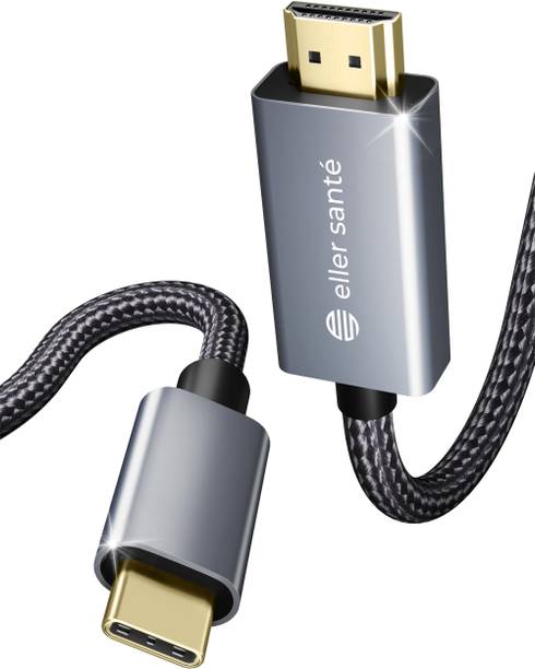 eller santé HDMI Cable 3 m ULTREZ Nylon Braided Type-C to HDMI Cable, 4K@60Hz Resolution