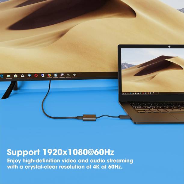 BKC HDMI Cable 0.2 m TV-out Cable Display Port to HDMI Adapter, 1080p Display Port DP to HDMI Cable