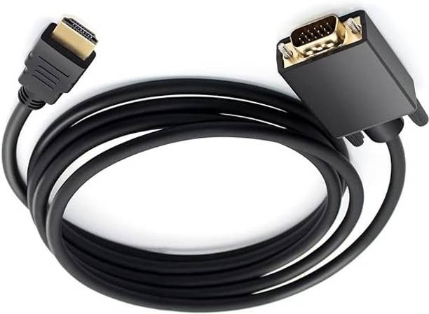 RuhZa HDMI Cable 0 A 3 m NA monitors or projectors (Male HDMI to VGA Male).