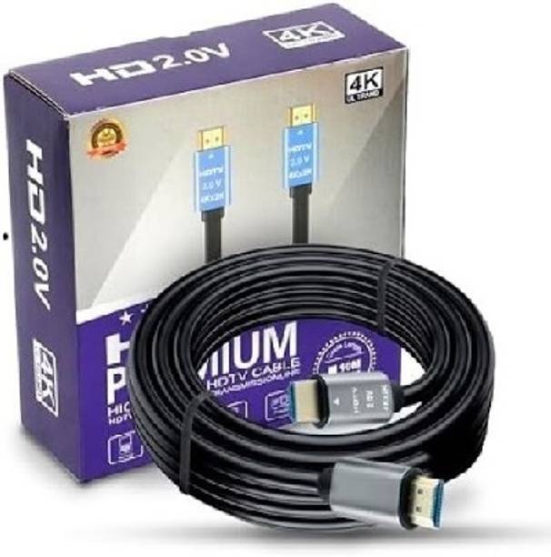 Jihaan HDMI Cable 10 m High-Speed HDMI Cable Supports Ethernet, 3D, 4K video,Black (10 meter / 32.80 Feet)