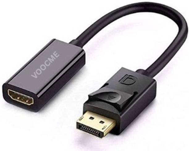 VOOCME HDMI Cable 2 A 0.15 m NA Display Port to HDMI Adapter, 1080p Display Port DP to HDMI Cable Male to Female Port Support Video...