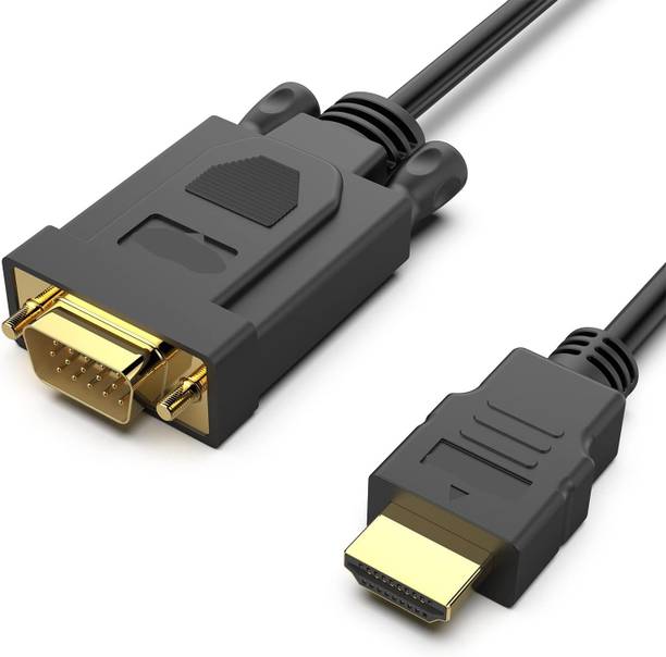 ULTRABYTES HDMI Cable 1.5 m HDMI to VGA Cable Gold-Plated 1080P HDMI Male to VGA Male