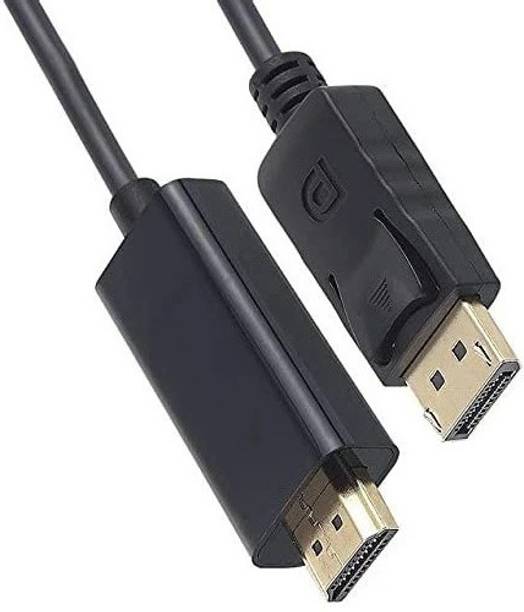 BALRAMA HDMI Cable 1.5 m 1.5Meter DP Display Port Male to HDMI Male Cable 1080P Full HD Video Gold Plated