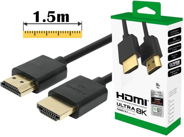 SANNO WORLD HDMI Cable 6 A 1.5 m METAL BRAIDED 1.5m (5ft) High Speed HDMI Cable - Ultra HD 4K Ready
