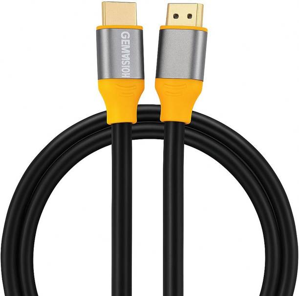 GEMVISION HDMI Cable 3 m YES HDMI Cable 1.5 m Premium High Speed HDMI Cable 3 Meter 4K Ultra HD HDR 3D Gold Plated Connectors Universal