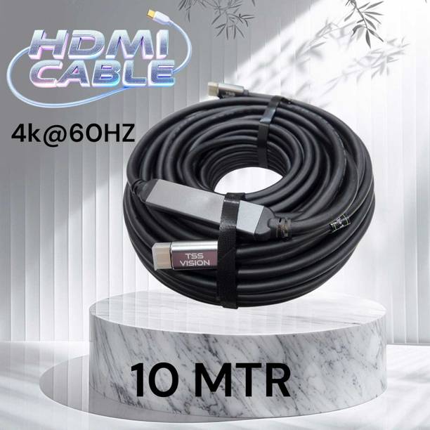 tssvision HDMI Cable 10 m Aluminium Foil, Braided Shield TSS-HDMI20-10M