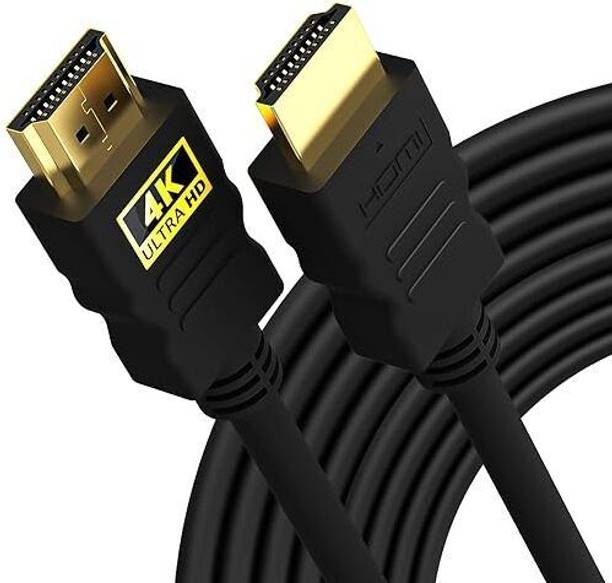 GEMVISION HDMI Cable 3 m YES HDMI Cable 1.5 m Premium High Speed HDMI Cable 3 Meter 4K Ultra HD HDR 3D Gold Plated Connectors Universal