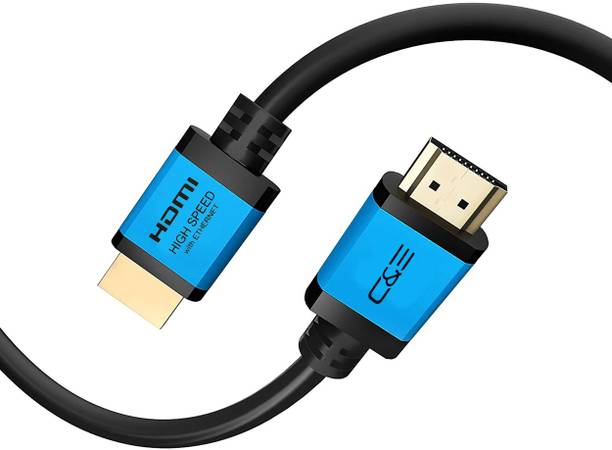 C & E HDMI Cable 7.62 m Meter 25ft ULTRA HDMI 2.0-18Gbps 4K@60Hz 2K@144/165Hz (BLUE)