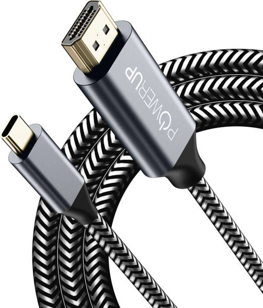 POWERUP HDMI Cable 1.5 m Nylon Braided