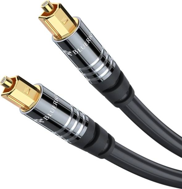 BlueRigger Fiber Optical Cable 2 m Premium Digital Optical Audio Toslink Cable With 24K Gold Plated Connectors, 8 Channel (7.1) Audio Support