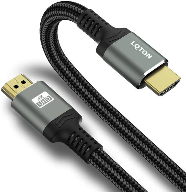 LQTON HDMI Cable 1.4 m HDMI Cable to 4K HDMI Cable, High Speed HDMI 2.0 ,4K@60Hz, Ultra HD, 2K, 1080P