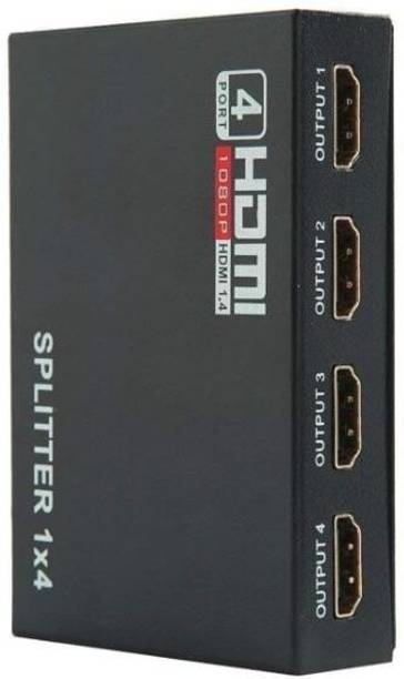 ZETABYTE UK HDMI Splitter 1 in 4 Out .with 4k Resolution | Full Ultra HD 1080P Media Streaming Device