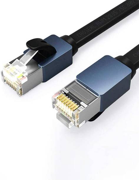 Qiu Ye Yuan LAN Cable 1 m Cat7 Ethernet Cable, Network Cable High Speed Flat Internet Cord