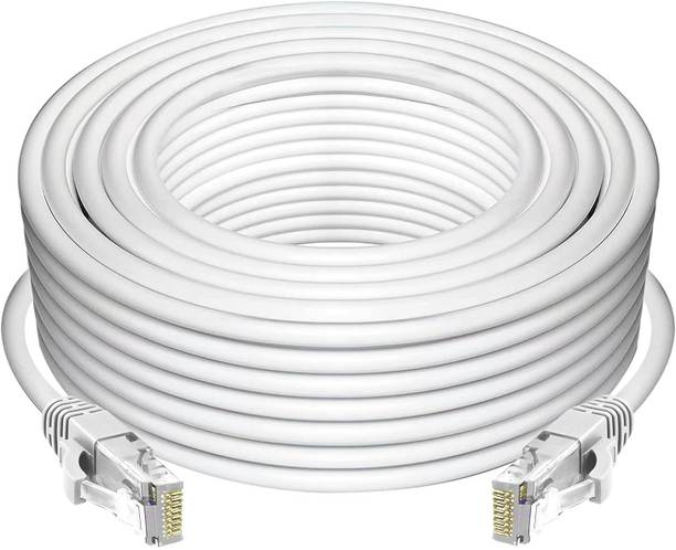 CV STUFF LAN Cable 1.5 m LAN Cable CAT6/Cat 6 Ethernet Cable Network Cable Internet Cable RJ45 LAN Wire High Speed Patch Cable Computer Cord (Compatible with Computer, Laptop, Servers, Gaming Consoles, White)